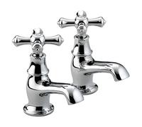 Bristan K 1/2 C Colonial Basin Taps - Chrome