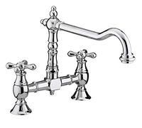 Bristan K BRSNK C Colonial Bridge Kitchen Sink Mixer Tap with Swivel Spout, Chrome