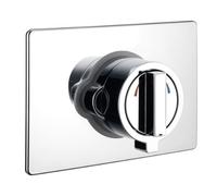 Bristan KIT UNI SQR1 C Oval Concealing Plate Universal Kit - Chrome Plated