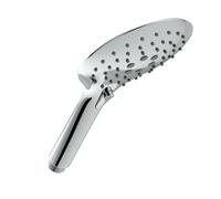 Bristan Large Round 3 Function Push Button Shower Handset | Chrome | ABS | 128mm x 243mm