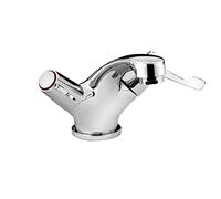 Bristan Lever Mono Basin Mixer with Pop Up Waste with Ceramic Disc Valves Chrome, Chrome Plated