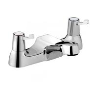 Bristan Lever Bathroom Taps, Chrome Bath Filler tap, VAL2 BF C CD | Matching basin taps available, 3" levers