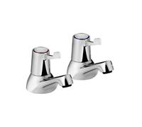 Bristan Lever Ceramic Disc Bath Taps 3" (Pair) - Chrome