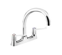 Bristan Lever Ceramic Disc Deck Sink Mixer 6" - Chrome