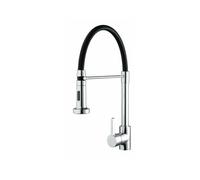 Bristan Liquorice Monobloc Kitchen Sink Mixer Tap with Pull Down Spray | Chrome | Brass | 50mm x 450mm