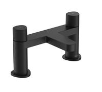 Bristan LISO Bath Filler Tap with Durable Ceramic Disc Valves, Deck Mounted, Black Finish