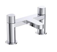 Bristan LISO Bath Filler Tap with Durable Ceramic Disc Valves, Deck Mounted, Chrome Finish
