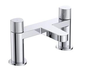 Bristan LISO Bath Filler Tap with Durable Ceramic Disc Valves, Deck Mounted, Chrome Finish