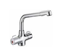 Bristan Manhattan Easyfit Mono Kitchen Sink Mixer Tap including Base | Chrome | Brass | 155mm x 250mm