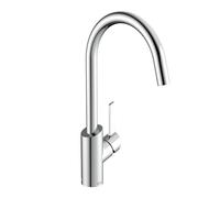 Bristan Maple Kitchen Tap, Chrome, MPL EFSNK C | Swivel spout, Top fix EasyFit installation, Eco Start saves energy, Single lever, Kitchen mixer tap, Lifetime Cover