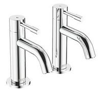 Bristan MI 1/2 C Mila Basin Pillar Taps Chrome Basin Pillar Taps Pair 1/2" Tap