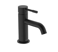 Bristan Mila Basin Mixer Tap with Clicker Waste Black (MI BAS BLK)