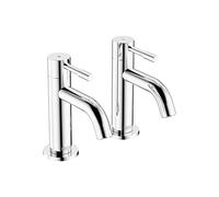 Bristan Mila Basin Pillar Taps Chrome (MI 1/2 C) | MI 1/2 C, Modern design, Bathroom sink taps, Matching bath taps available, Lifetime Cover