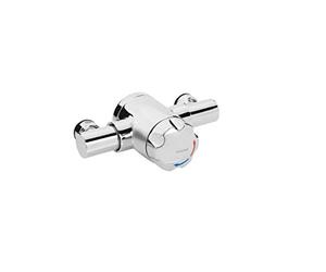 Bristan MINI2 TS1203 EH C Commercial Exposed Mini Valve with Handwheel Mixer Shower, Chrome