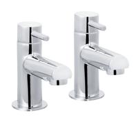 Bristan MIO 3/4 C Mios Bath Pillar Taps Chrome Pair Bathroom Taps