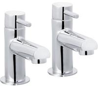 Bristan Mios 1/2 Inch Basin Taps Chrome Pair Deck Mount Bathroom Tap