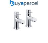 Bristan Mios 3/4 inch Bath Taps Chrome Bath Pillar Taps Pair 3/4" Tap