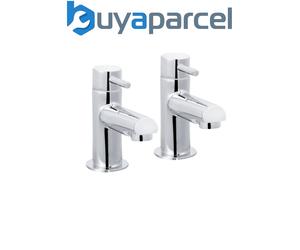 Bristan Mios 3/4 inch Bath Taps Chrome Bath Pillar Taps Pair 3/4" Tap