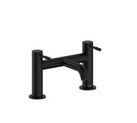 Bristan Molida Bath Filler Tap with Durable Ceramic Disc Valves, Deck Mounted, Black Finish