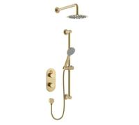Bristan Molida Brushed Brass Concealed Dual Control Shower Pack