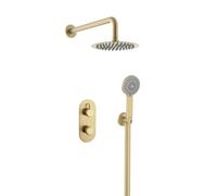 Bristan Molida Concealed Dual Control Shower Pack2 Brushed Brass