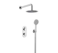 Bristan Molida, Concealed Thermostatic Shower Kit with Two Outlets, Safe Touch Technology, Chrome Finish