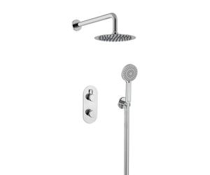Bristan Molida, Concealed Thermostatic Shower Kit with Two Outlets, Safe Touch Technology, Chrome Finish