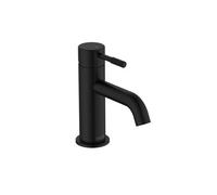 Bristan Molida Eco Start Basin Mixer with Clicker Waste and Eco Start Technology, Deck Mounted Bathroom Tap, Black Finish
