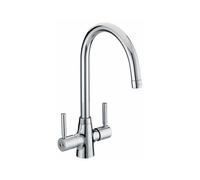 Bristan Monza Easyfit Mono Kitchen Sink Mixer Tap including Base | Chrome | Brass | 150mm x 340mm
