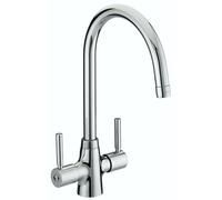 Bristan Monza Kitchen Sink Mixer Tap Double Lever Modern EasyFit Chrome