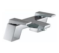 Bristan MSAI BF GG Metallix Sail Bath Filler Graphite Glisten, Chrome/Graphite