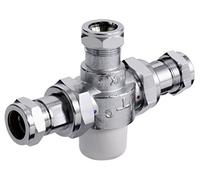 Bristan MT753CP TMV3 Thermostatic Under Bath Blending Valve with 22 mm Inlet Connections - Chrome