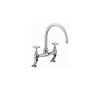 Bristan N DSM C 1901 Bridge Kitchen Sink Mixer Tap with Swivel Spout, Chrome