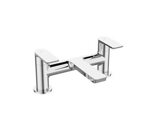 Bristan Napoli Bath Filler with Ceramic Disc Valves, Deck Mounted, Chrome Finish