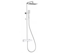 Napoli Adjustable Thermostatic Rigid Riser Diverter Bar Shower Chrome