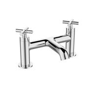 Bristan Naxos Bath Filler Tap with Durable Ceramic Disc Valves, Deck Mounted, Chrome Finish