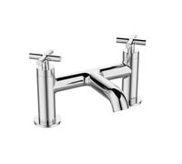 Bristan Naxos Bath Filler Tap with Durable Ceramic Disc Valves, Deck Mounted, Chrome Finish