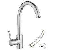 Bristan Odyssey Od Snk C Monobloc Kitchen Tap Chrome Single Lever + Flexi Fixing