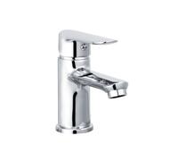 Bristan Opus Bathroom Taps, Chrome Basin Mixer tap | OPS BAS C, Modern design, Includes clicker waste, Bathroom sink taps, Matching bath taps available, Lifetime Cover
