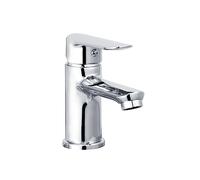 Bristan Opus Bathroom Taps, Chrome Basin Mixer tap | OPS BAS C, Modern design, Includes clicker waste, Bathroom sink taps, Matching bath taps available, Lifetime Cover