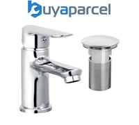 Bristan Opus Round Basin Mixer with Clicker Waste Chrome Bathroom + Fixings