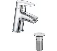 Bristan OR BAS C Orta Basin Mixer with Clicker Waste - Chrome Plated