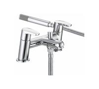 Bristan Orta Bath Shower Mixer Tap | Chrome | Brass | 180mm x 122mm