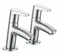 Bristan Orta Bathroom Taps, chrome pillar basin taps | OR 1/2 C, Modern design, Bathroom sink taps, Matching bath taps available, Lifetime Cover