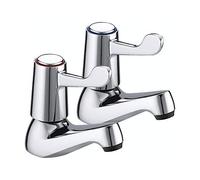 Bristan Pair of 3" Lever Basin Taps