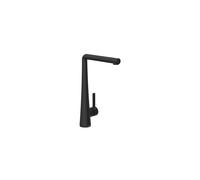 Bristan Pine Kitchen Tap - Swivel spout, eco Start, Single Lever EasyFit Black Kitchen Sink tap, PNE EFSNK BLK