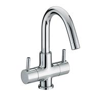 Bristan PM BAS2 C Prism 2-Handle Basin Mixer, Silver