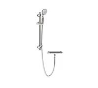 Bristan PM SHXMMCTFF C Prism Cool Touch Bar Mixer with Adjustable Riser Rail Multi Mode Handset and Fast Fit Wall Fixings, Chrome