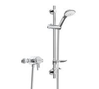 Bristan PM2 CSHXAR C Prism Exposed Concentric Shower Valve with Adjustable Riser Kit, Chrome