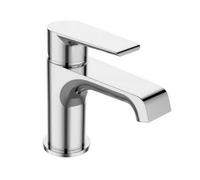 Bristan Polo Basin Mixer with Clicker Waste and Water-Saving Feature, Deck Mounted Bathroom Tap, Chrome Finish